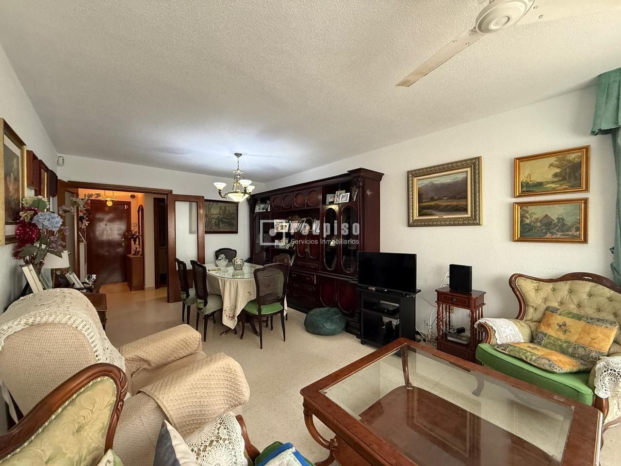 Living room of Flat to rent in Málaga Capital  with Air Conditioner, Terrace and Furnished