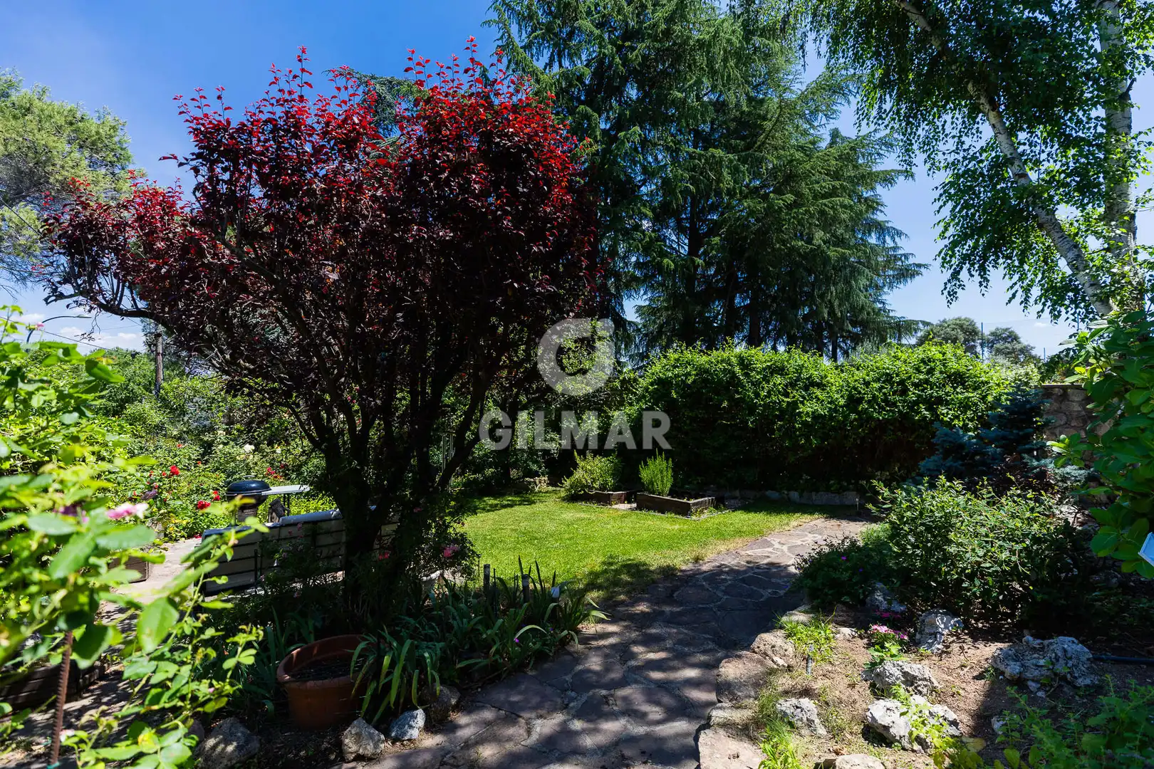 Garden of Detached homes for sale in Galapagar  with Heating, Private garden and Swimming Pool