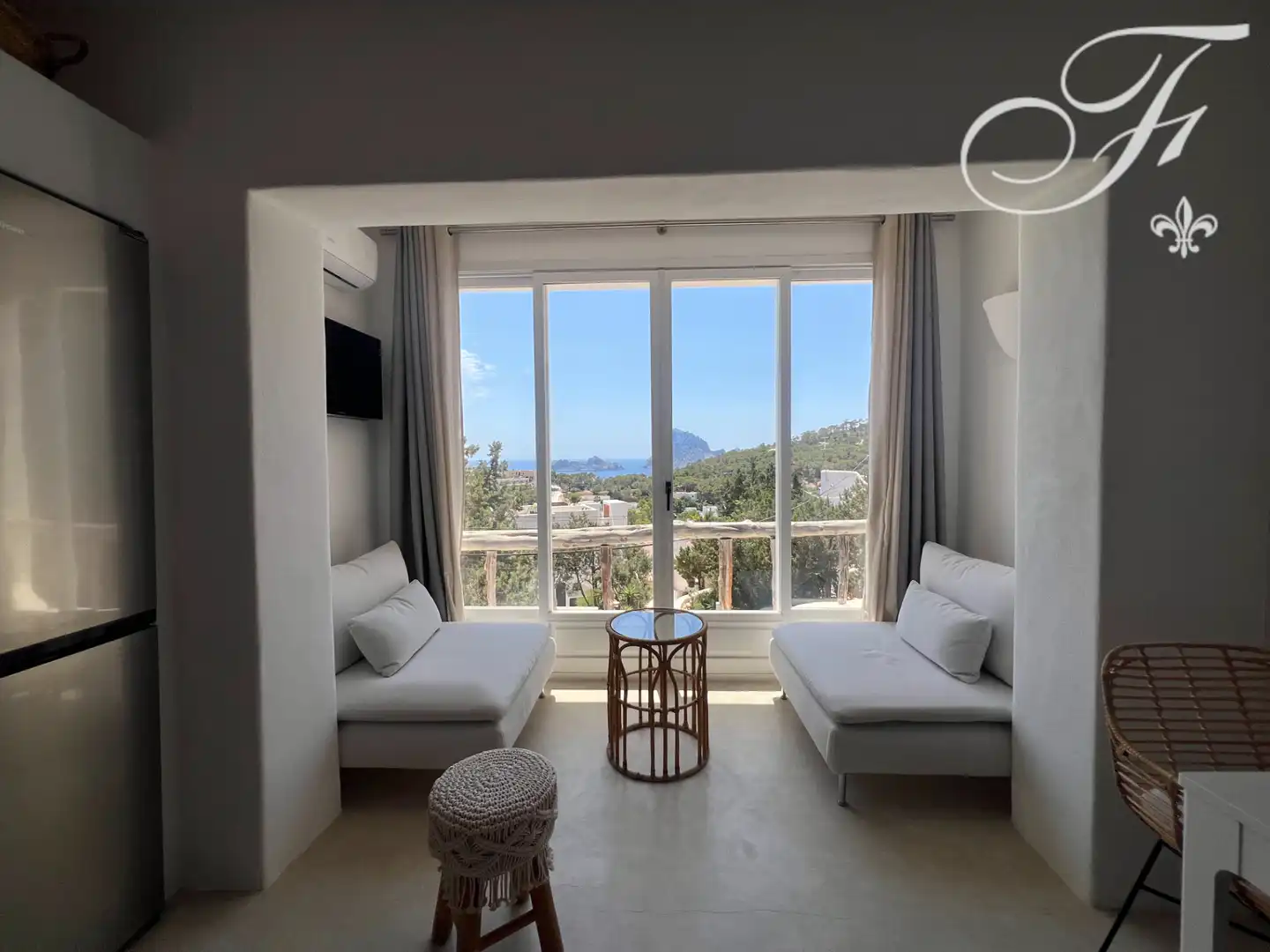 Sala de estar de Apartamento en venta en Sant Josep de sa Talaia con Aire acondicionado, Calefacción y Amueblado
