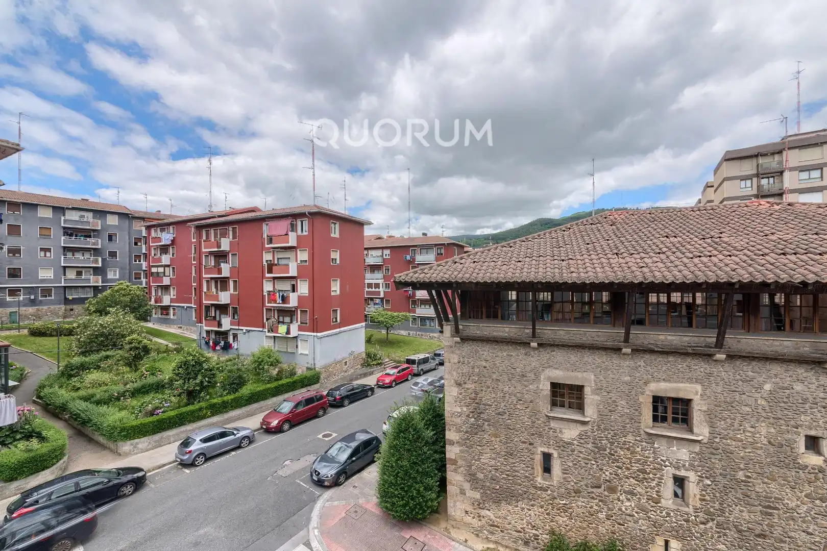 Exterior view of Flat for sale in Basauri   with Heating, Parquet flooring and Terrace