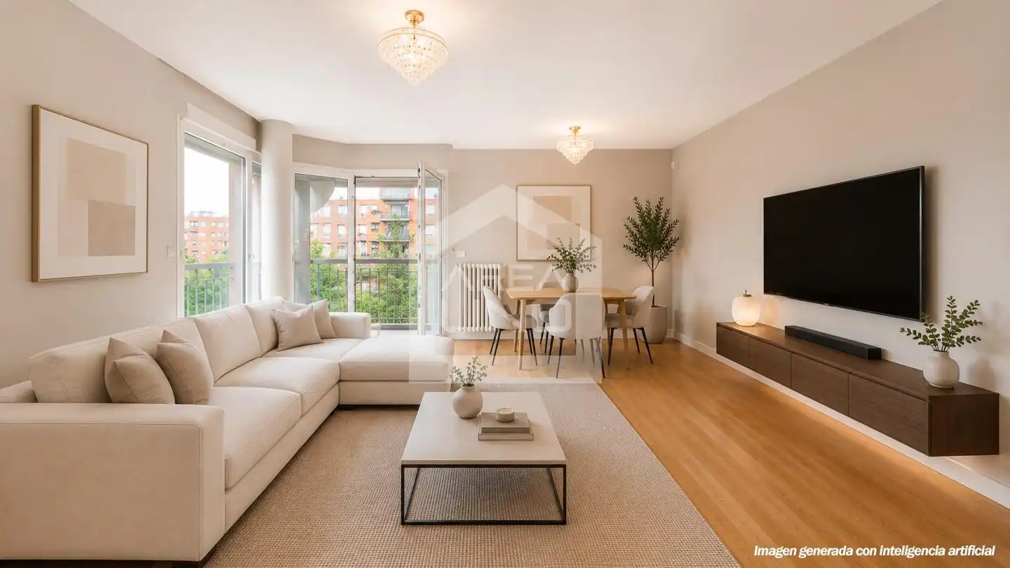 Sala de estar de Piso en venta en Madrid con Aire acondicionado, Calefacción y Trastero