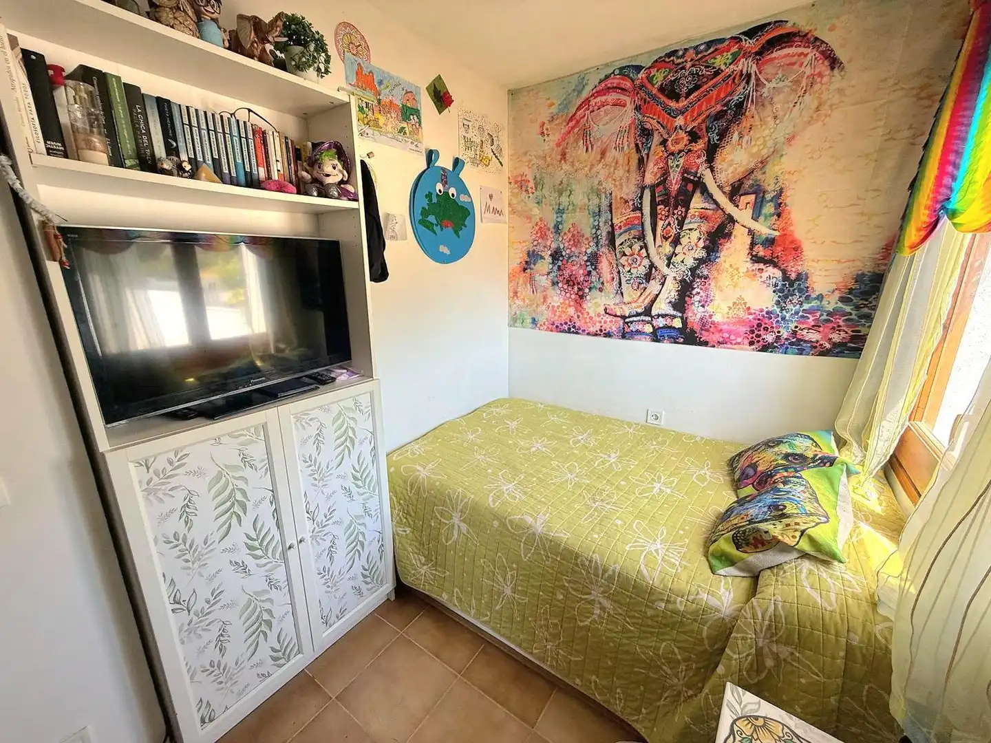 Schlafzimmer von Einfamilien-Reihenhaus zum Verkauf in Calafell mit Privatgarten, Terrasse und Abstellraum