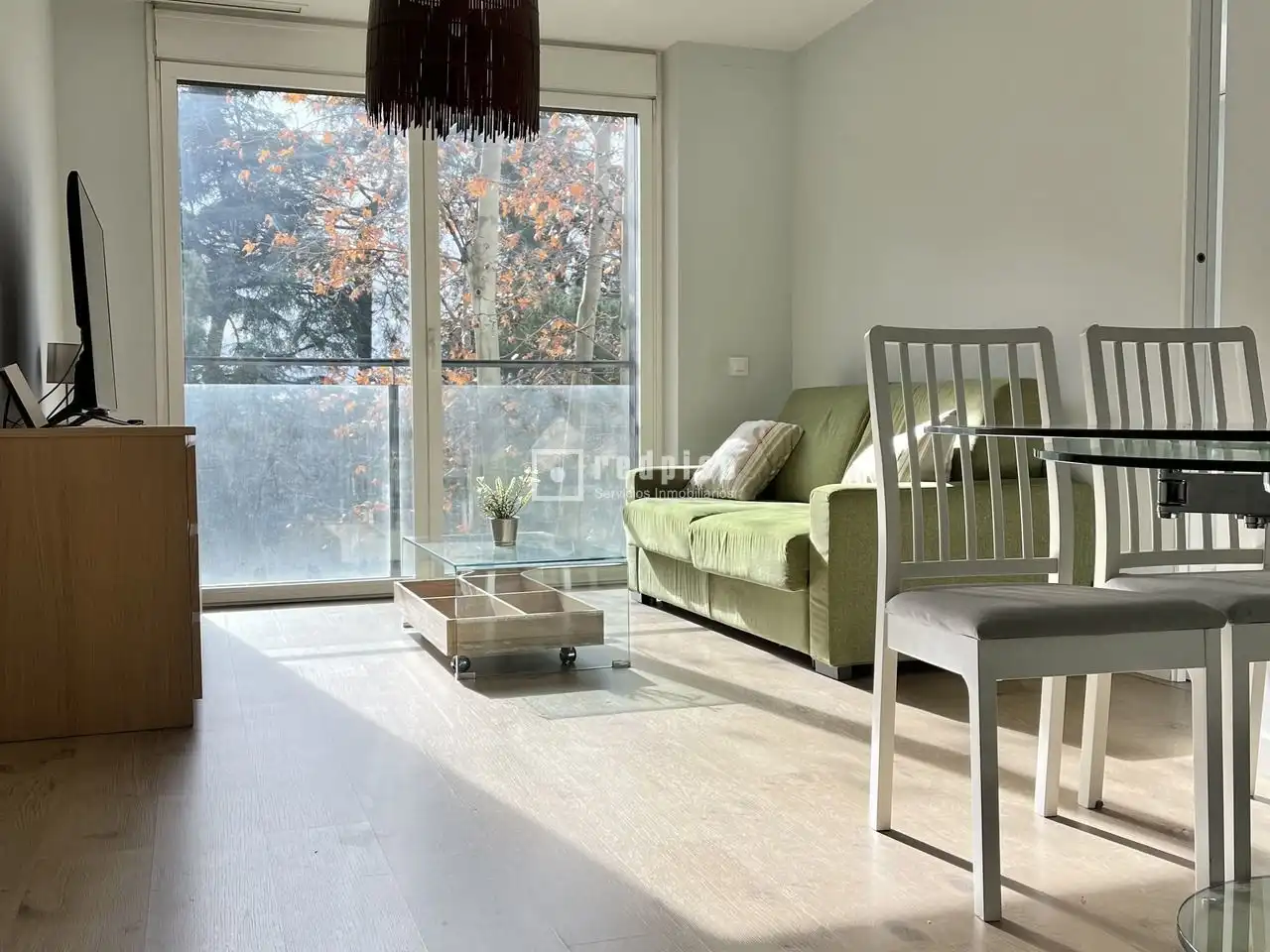Wohnzimmer von Wohnung zur Miete in Madrid mit Klimaanlage, Heizung und Terrasse