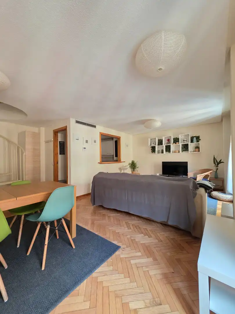 Living room of Duplexes for sale in Madrid  with Air Conditioner, Heating and Parquet flooring