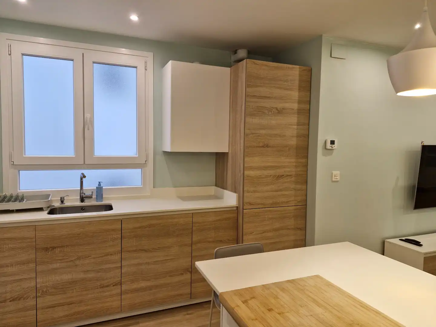 Kitchen of Flat for rent in Bilbao   with Heating, Parquet flooring and Furnished