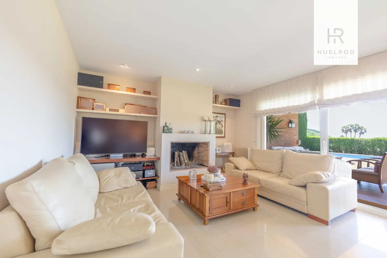 Wohnzimmer von Haus oder Chalet zum Verkauf in Sant Vicenç de Montalt mit Klimaanlage, Heizung und Privatgarten