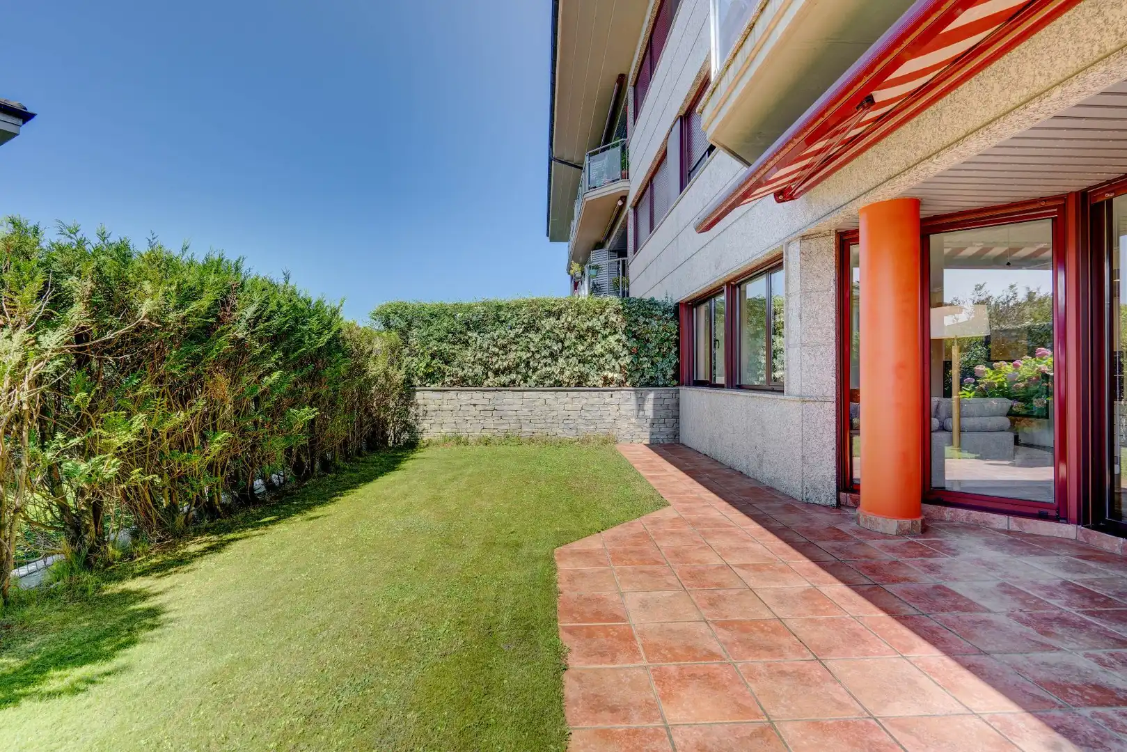 Garten von Wohnung zur Miete in Donostia - San Sebastián  mit Heizung, Privatgarten und Terrasse