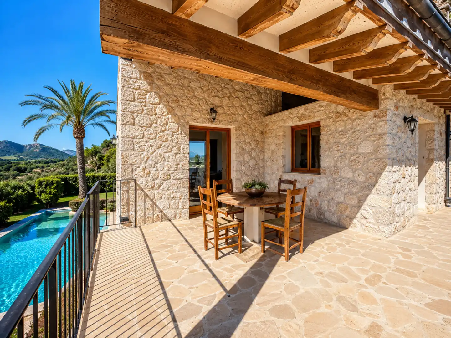 Terrassa de Casa o xalet en venda en Lloret de Vistalegre amb Aire condicionat, Terrassa i Piscina