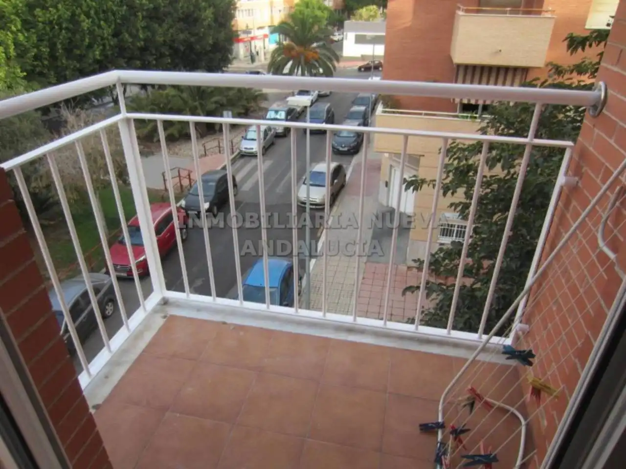 Terraza de Piso de alquiler en Almería con Amueblado