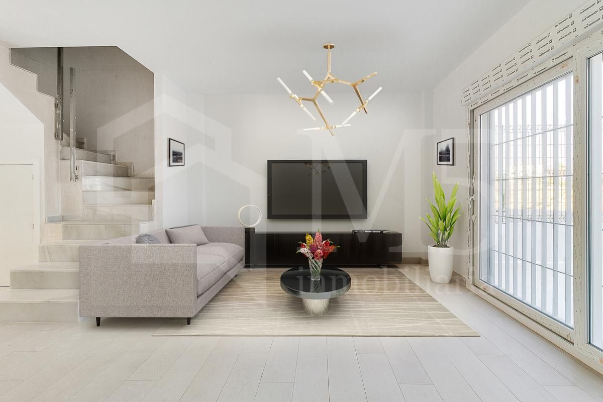 Living room of Single-family semi-detached for sale in Vélez-Málaga  with Air Conditioner, Terrace and Balcony