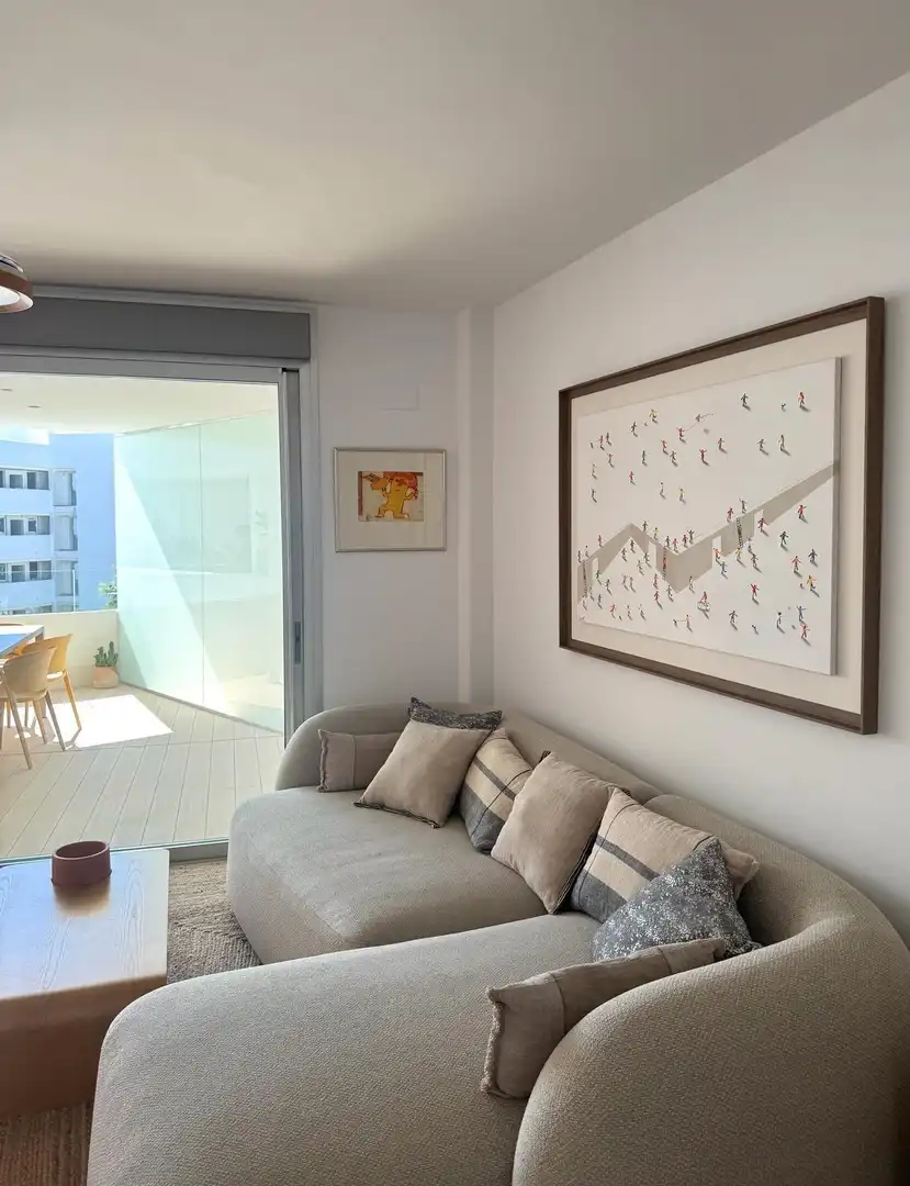 Living room of Flat for rent in Motril  with Air Conditioner, Private garden and Terrace