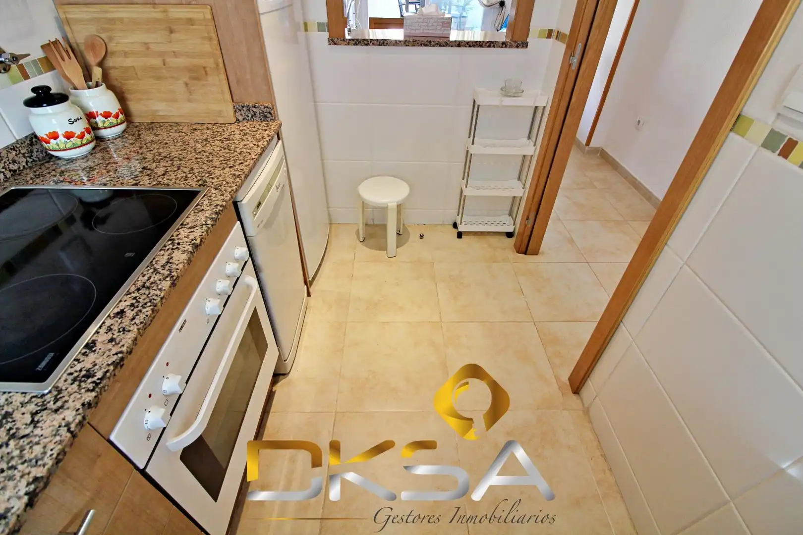 Kitchen of Apartments for rent in Oropesa del Mar / Orpesa  with Air Conditioner, Heating and Private garden