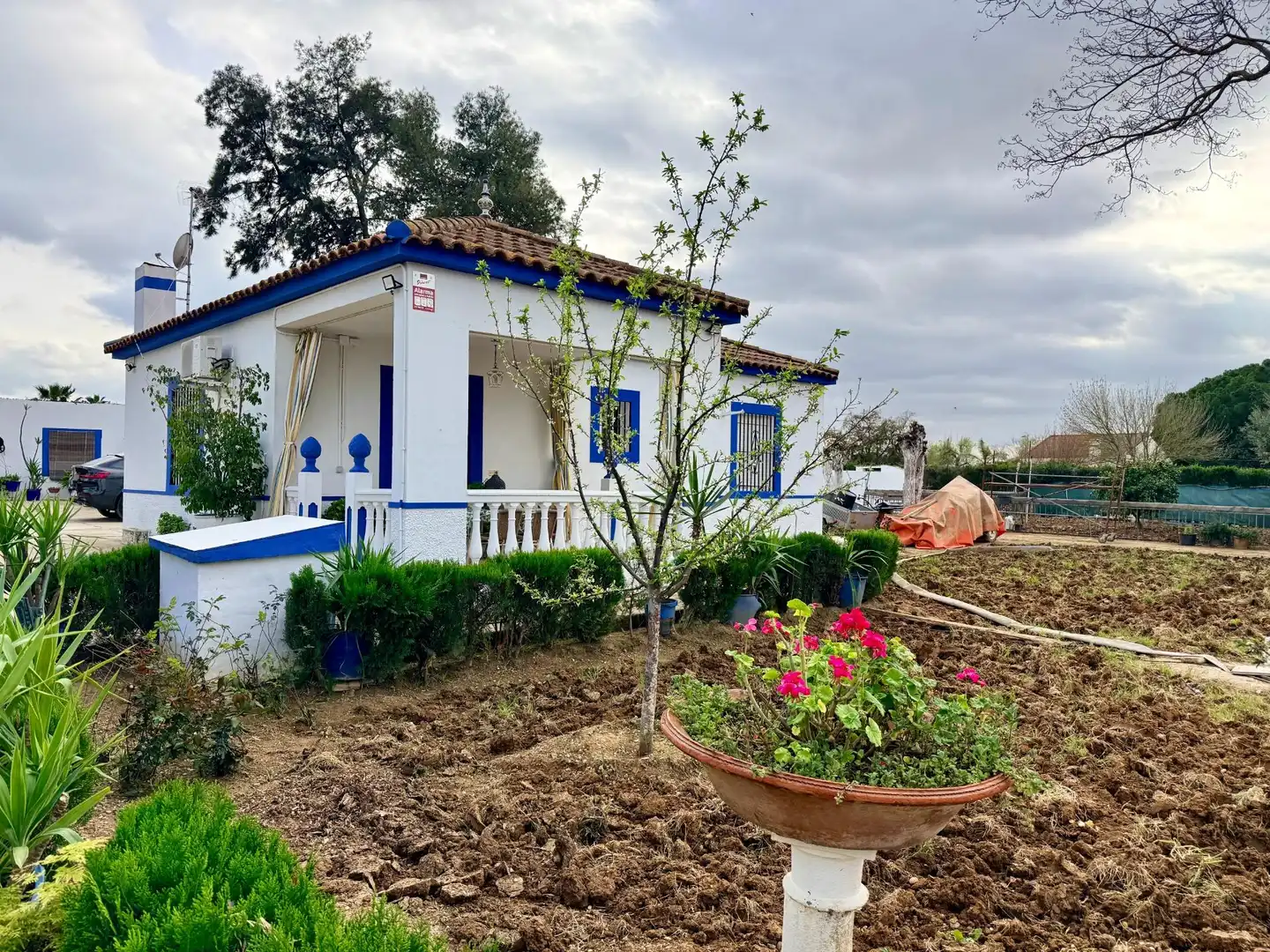 Vista exterior de Casa o chalet en venta en Carmona con Aire acondicionado, Jardín privado y Trastero