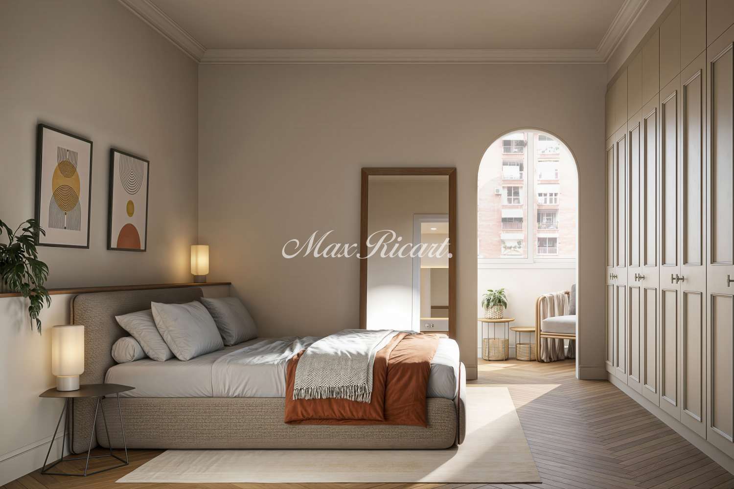 Dormitori de Pis en venda en  Barcelona Capital amb Aire condicionat, Calefacció i Balcó