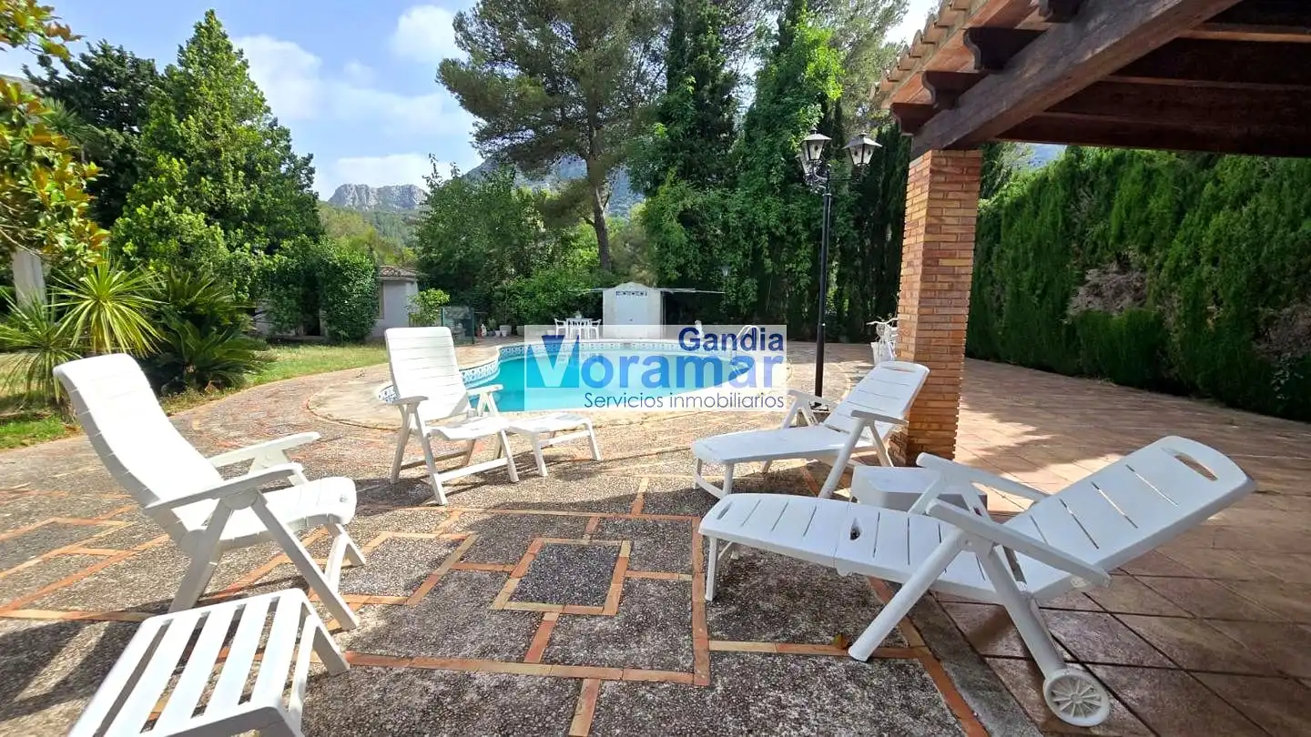 Jardín de Casa o chalet de alquiler en Barx con Jardín privado, Terraza y Piscina