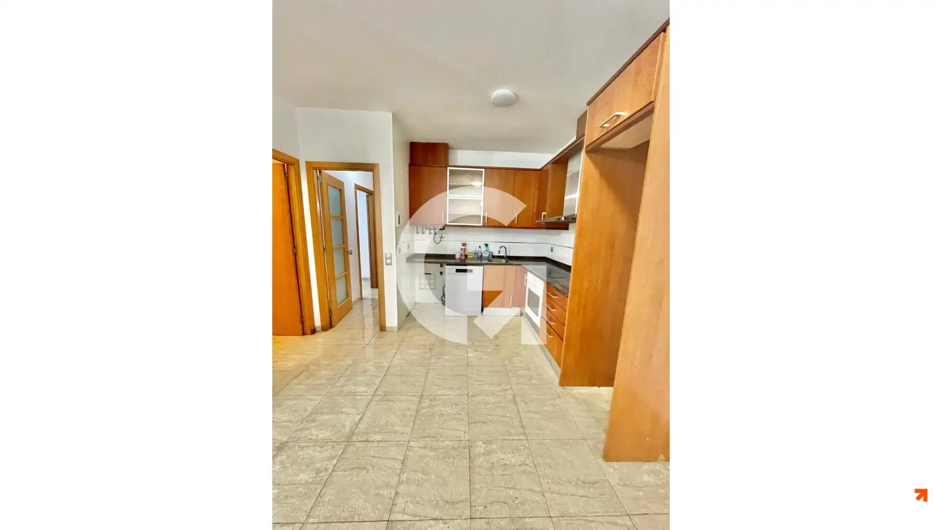 Kitchen of Flat for sale in Mataró  with Heating, Oven and Washing machine