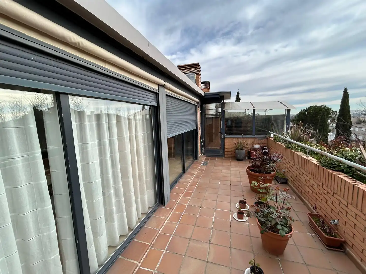 Terrace of Attic for rent in  Madrid Capital  with Air Conditioner, Heating and Parquet flooring