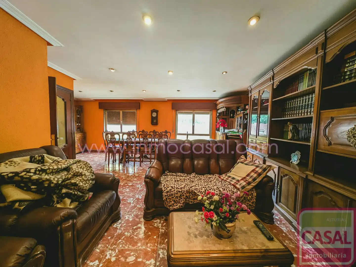 Wohnzimmer von Haus oder Chalet zum Verkauf in Mieres (Asturias) mit Heizung, Terrasse und Abstellraum
