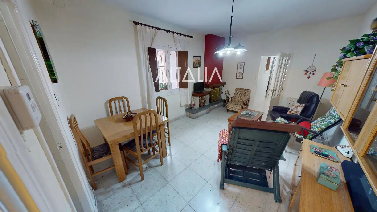Sala de estar de Casa adosada en venta en Fuentes con Calefacción, Terraza y Trastero