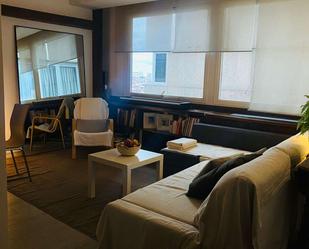 Living room of Study to share in  Madrid Capital  with Air Conditioner and Terrace