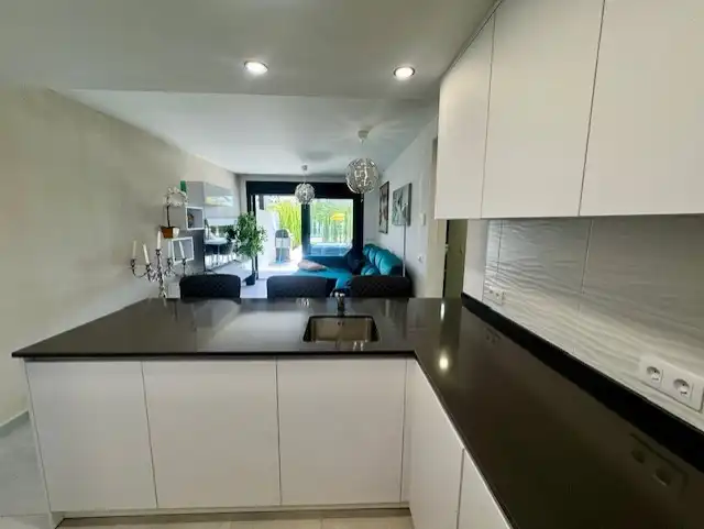 Kitchen of Flat for sale in Sant Llorenç des Cardassar  with Air Conditioner, Terrace and Furnished