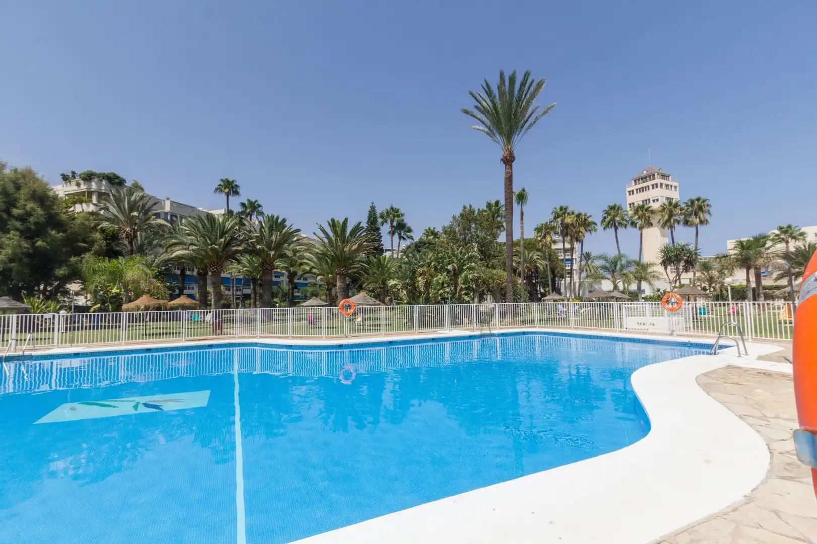 Piscina de Apartament de lloguer en Playamar - Benyamina