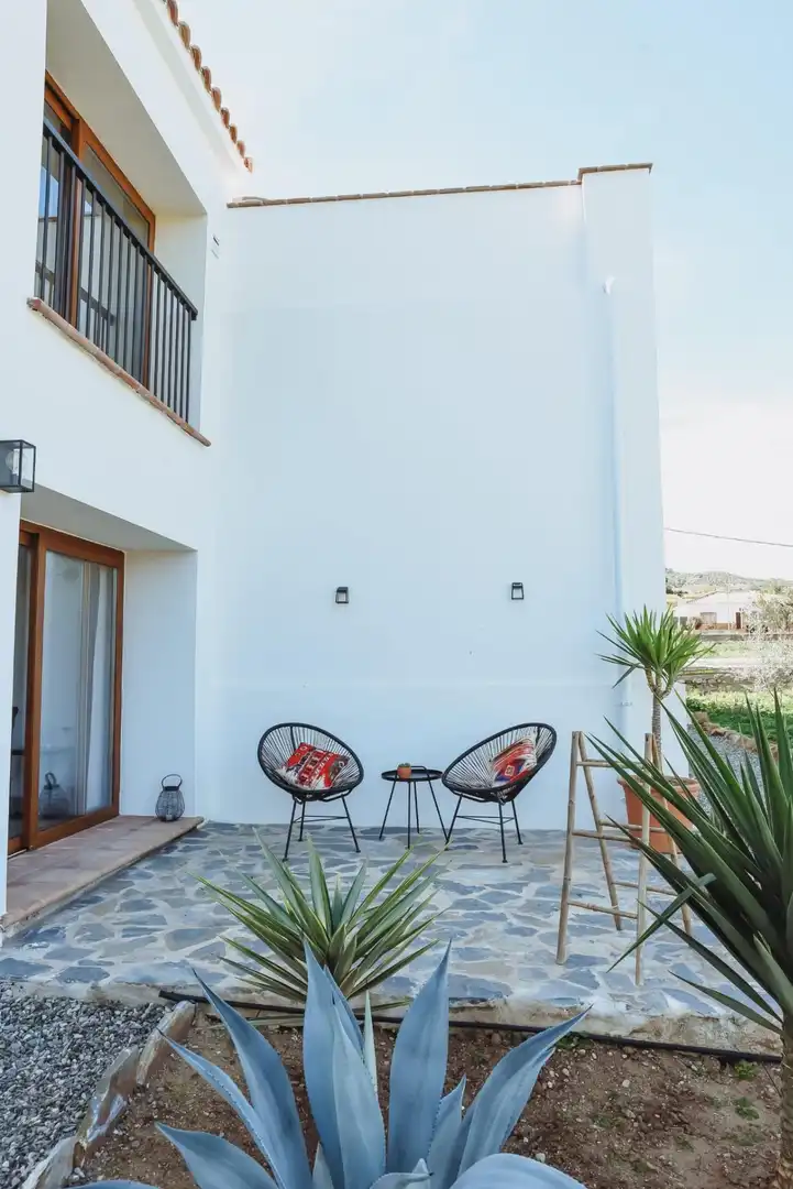 Terrasse von Country house zum Verkauf in Álora mit Klimaanlage, Heizung und Privatgarten