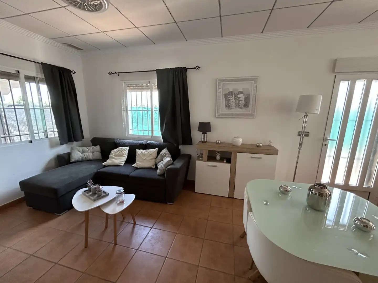 Sala d'estar de Casa o xalet en venda en Cartagena amb Aire condicionat, Jardí privat i Terrassa