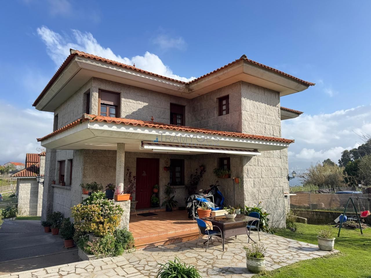 Vista exterior de Casa o chalet en venta en Moaña con Calefacción, Jardín privado y Terraza