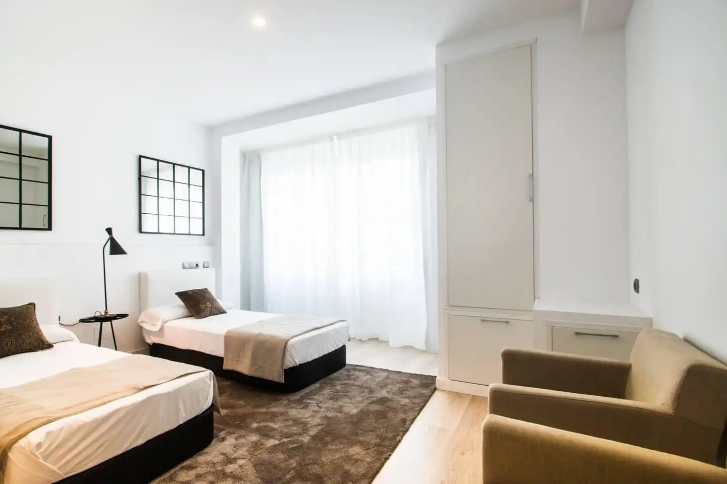 Schlafzimmer von Wohnung zur Miete in Viladecans mit Klimaanlage, Terrasse und Möbliert