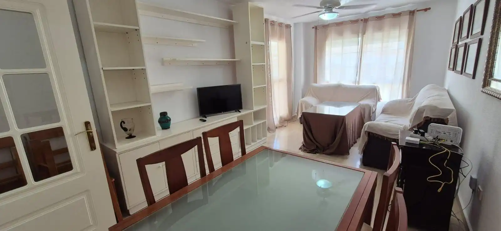 Sala de estar de Piso de alquiler en Málaga con Terraza y Amueblado