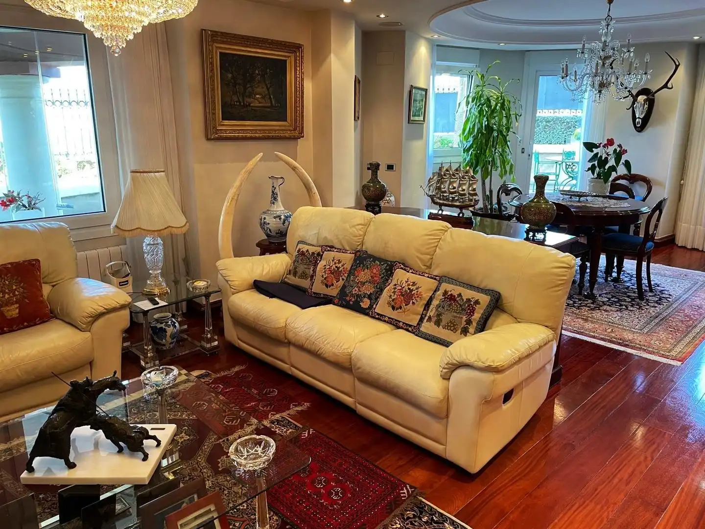 Sala de estar de Piso en venta en Getxo  con Calefacción, Terraza y Trastero