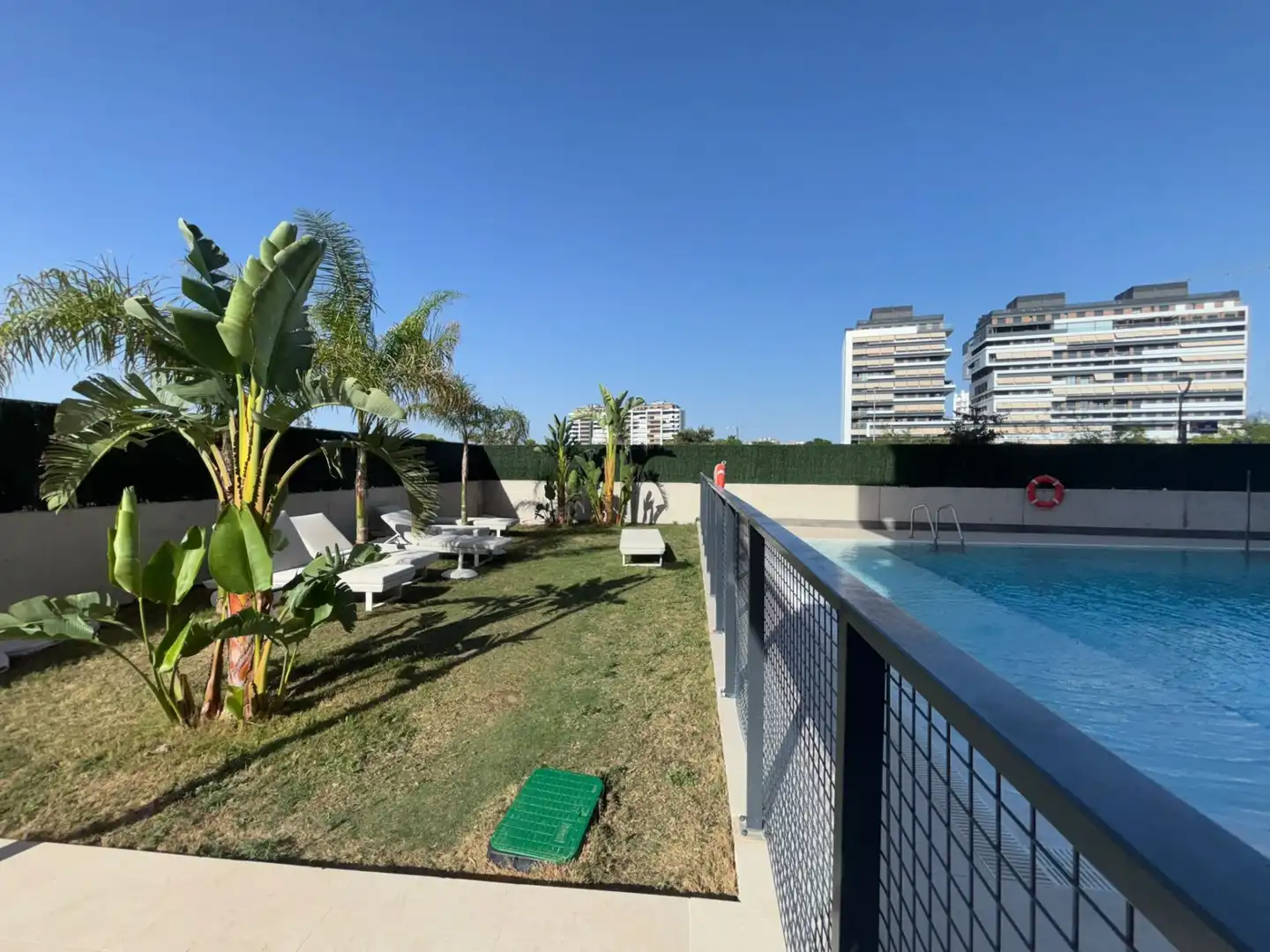Swimming pool of Flat for rent in Murcia  with Air Conditioner, Heating and Terrace