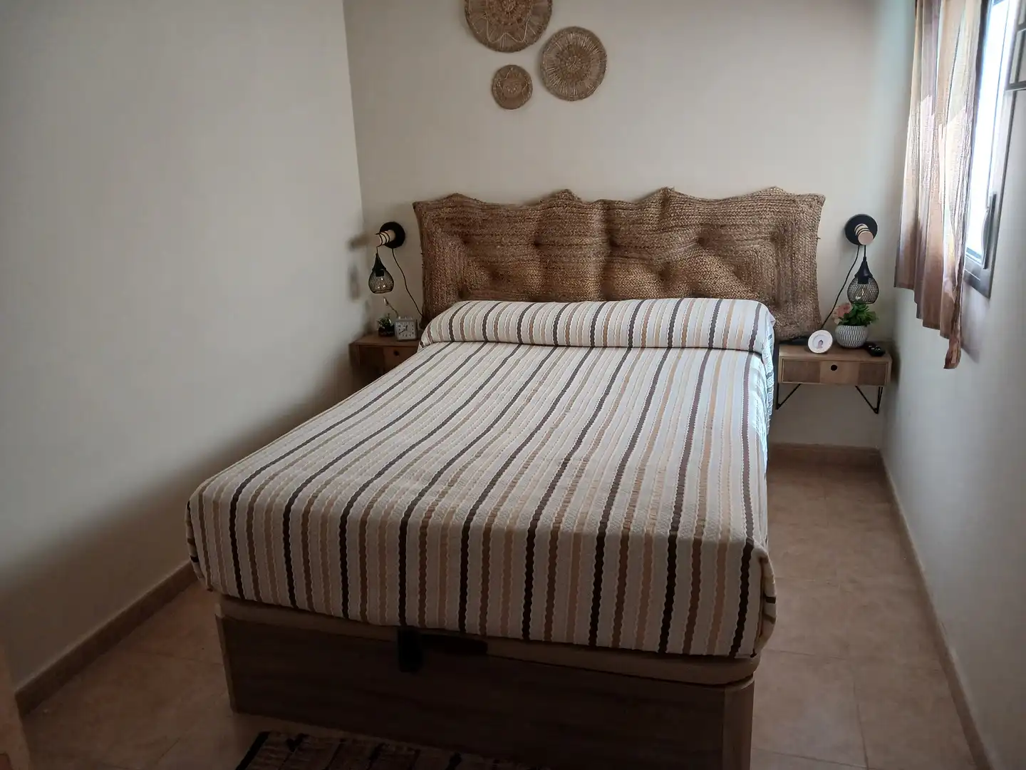 Bedroom of Apartments for rent in Moncofa  with Air Conditioner, Terrace and Furnished