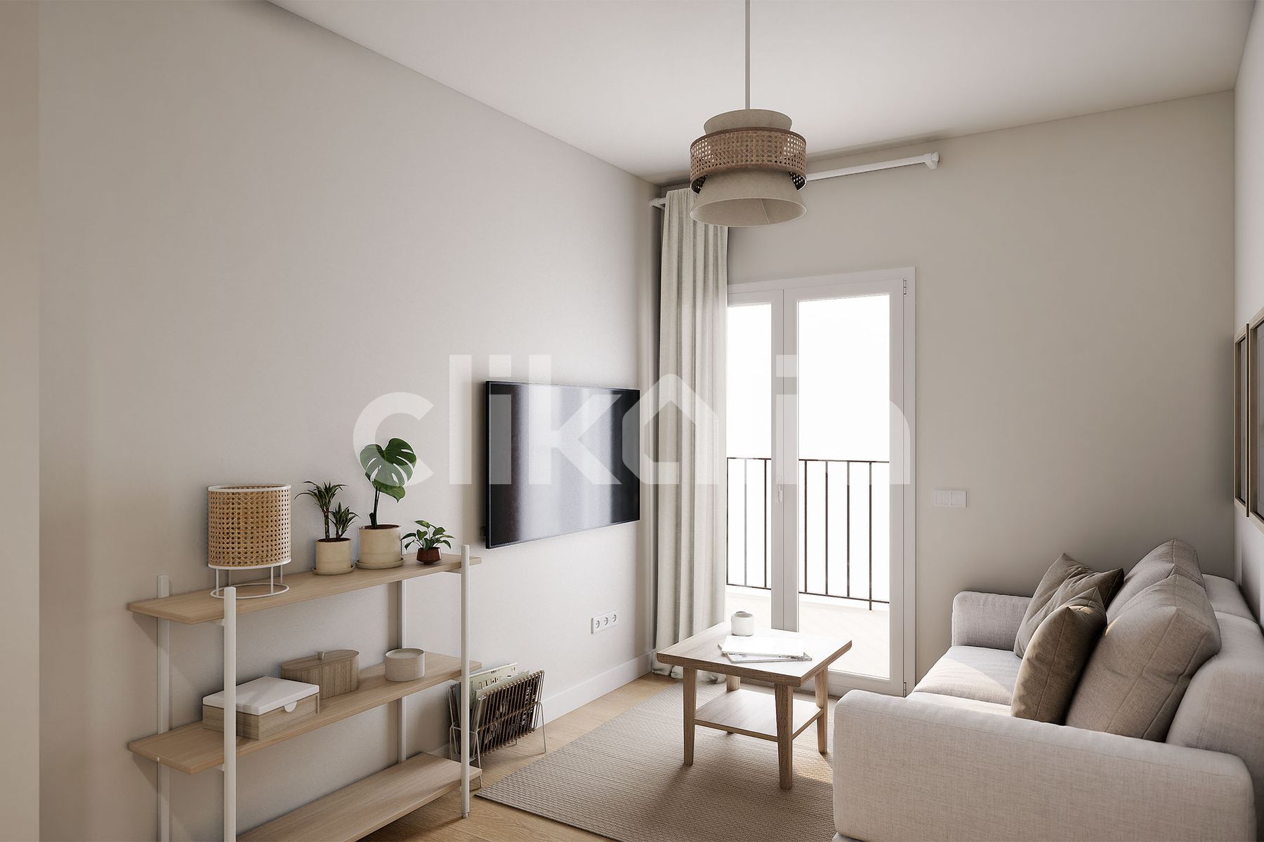 Living room of Flat for sale in  Madrid Capital  with Air Conditioner, Heating and Terrace