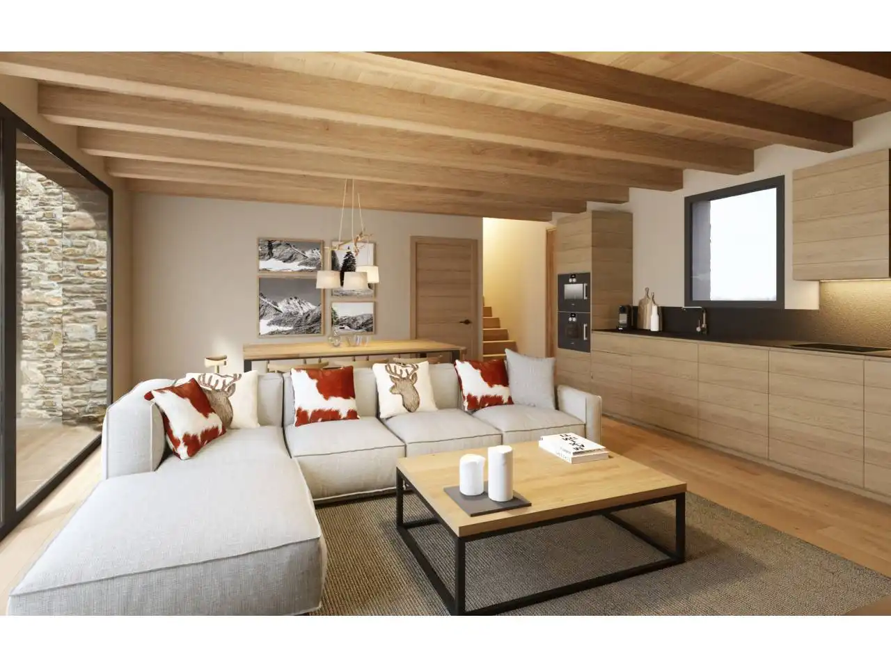 Sala d'estar de Casa o xalet en venda en Puigcerdà amb Calefacció, Jardí privat i Parquet