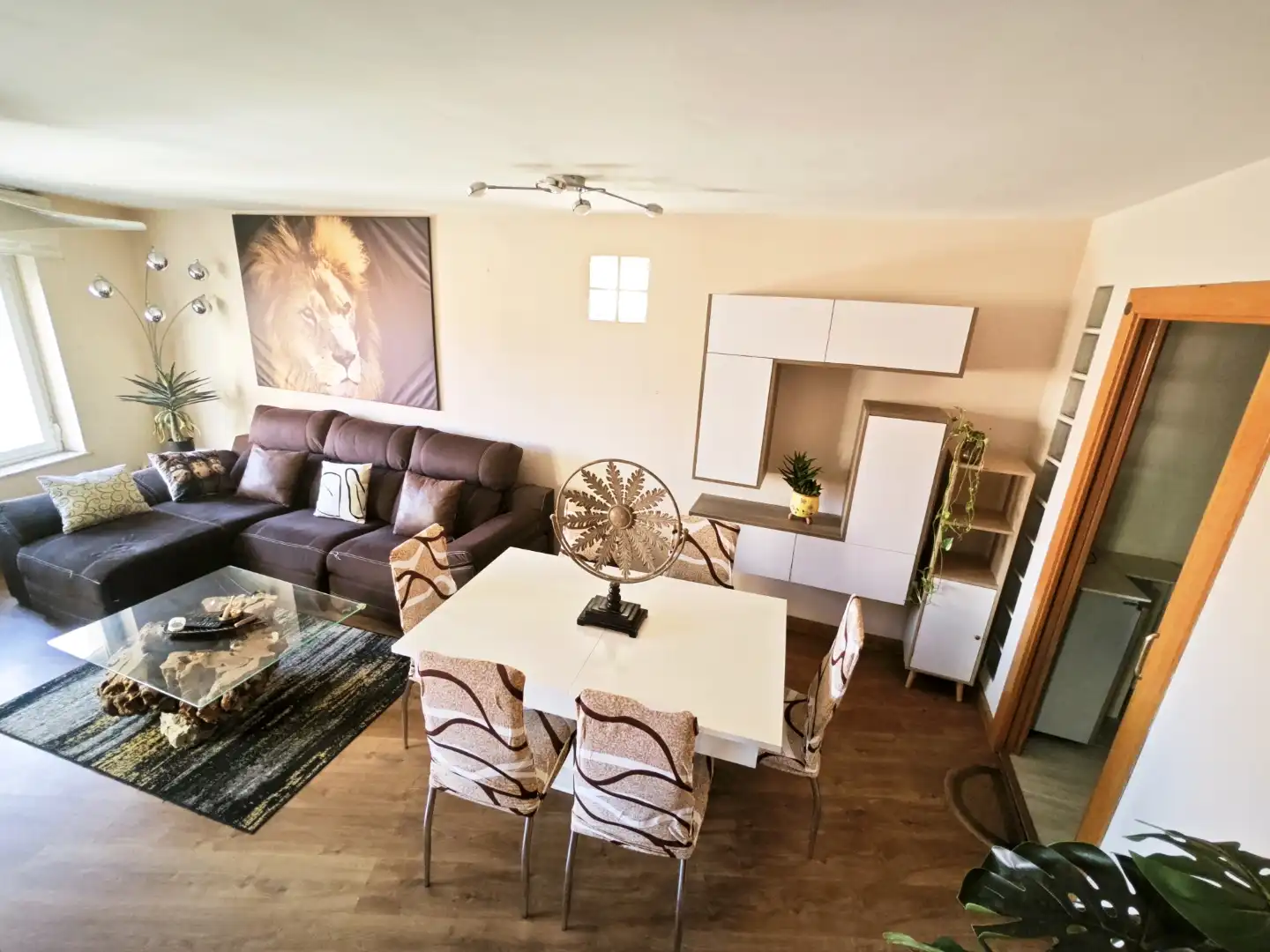 Wohnzimmer von Wohnung zur Miete in Salamanca Capital mit Balkon