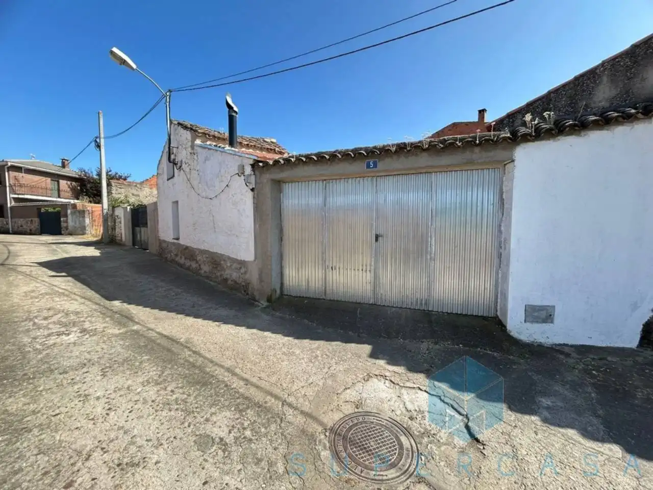 Exterior view of Houses for sale in Navas de Estena  with Heating and Private garden