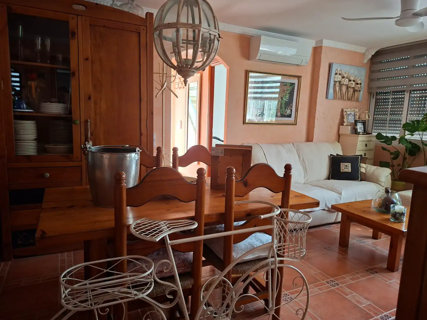 Comedor de Apartamento de alquiler en Pineda de Mar con Aire acondicionado, Amueblado y Horno