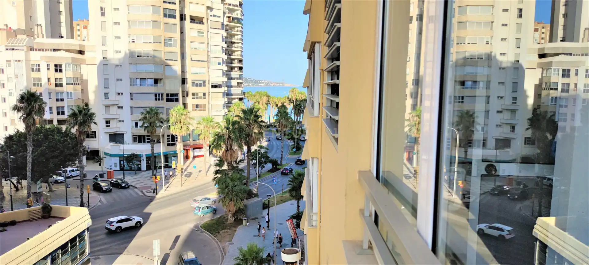 Außenansicht von Wohnung zur Miete in Málaga mit Klimaanlage