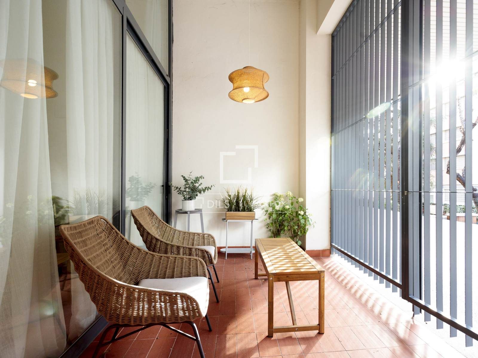 Terrace of Loft for rent in  Madrid Capital  with Air Conditioner, Heating and Parquet flooring