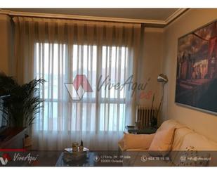 Living room of Flat to rent in Avilés  with Heating, Parquet flooring and Furnished