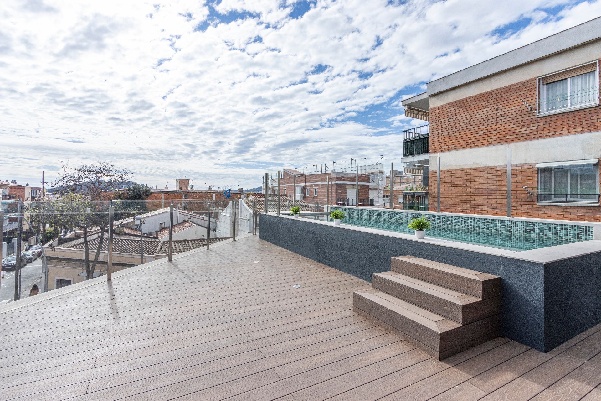 Terrace of Flat for sale in  Barcelona Capital  with Air Conditioner, Heating and Private garden