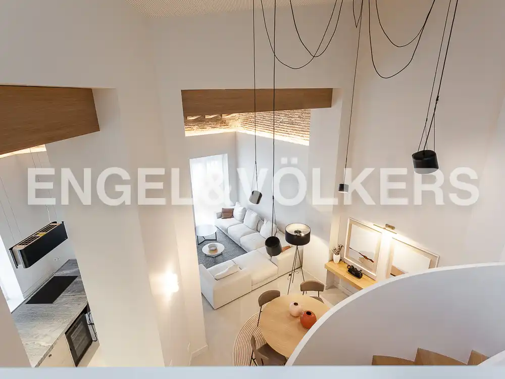 Sala d'estar de Àtic de lloguer en Valencia amb Aire condicionat, Calefacció i Terrassa
