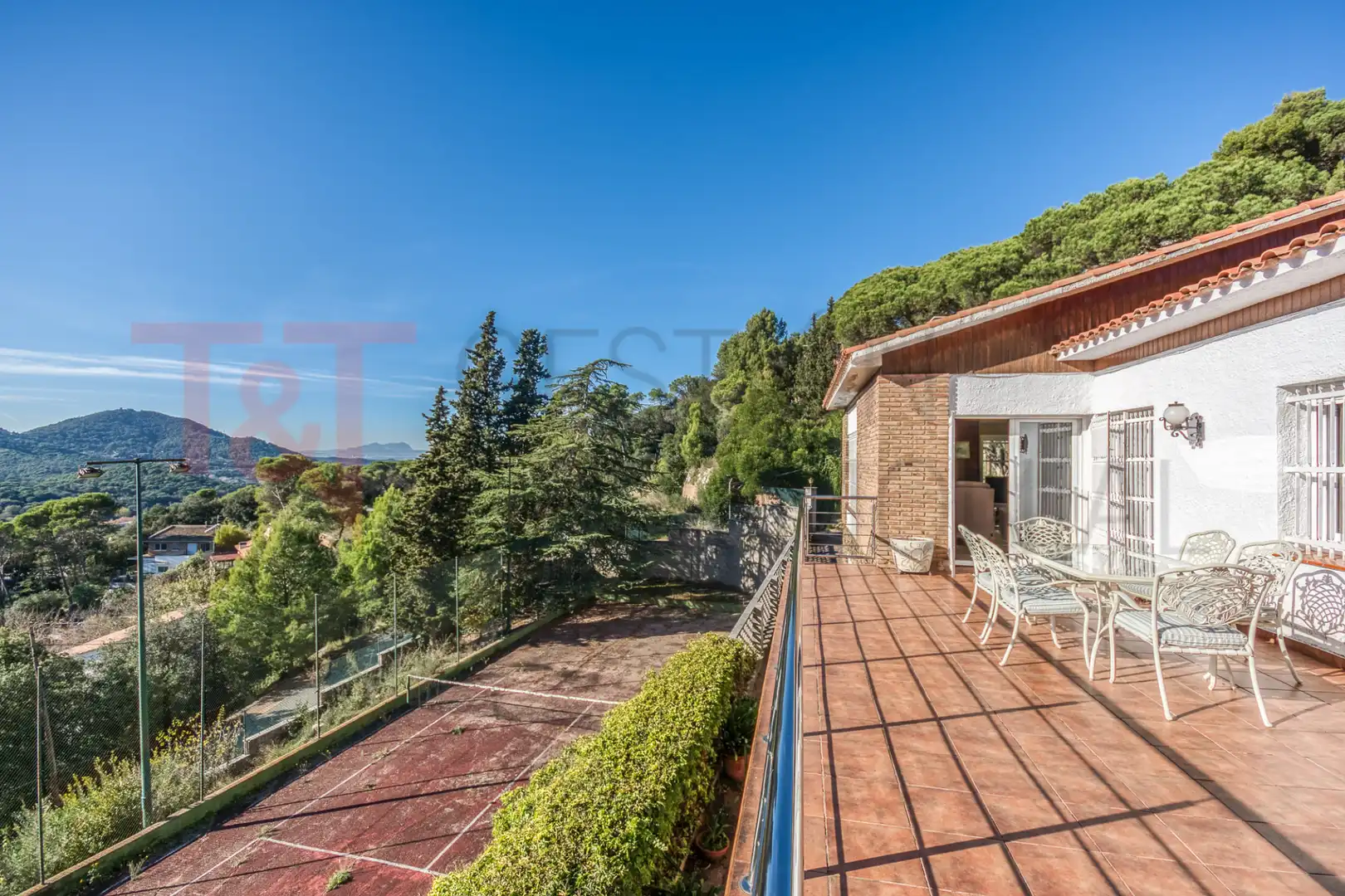 Terrassa de Casa o xalet en venda en Vallromanes amb Calefacció, Jardí privat i Terrassa