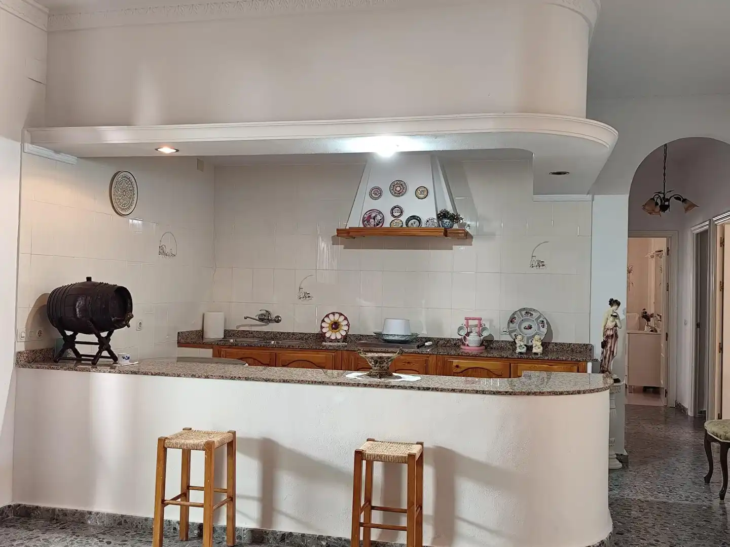 Cocina de Casa o chalet en venta en Carrión de los Céspedes con Aire acondicionado, Calefacción y Jardín privado
