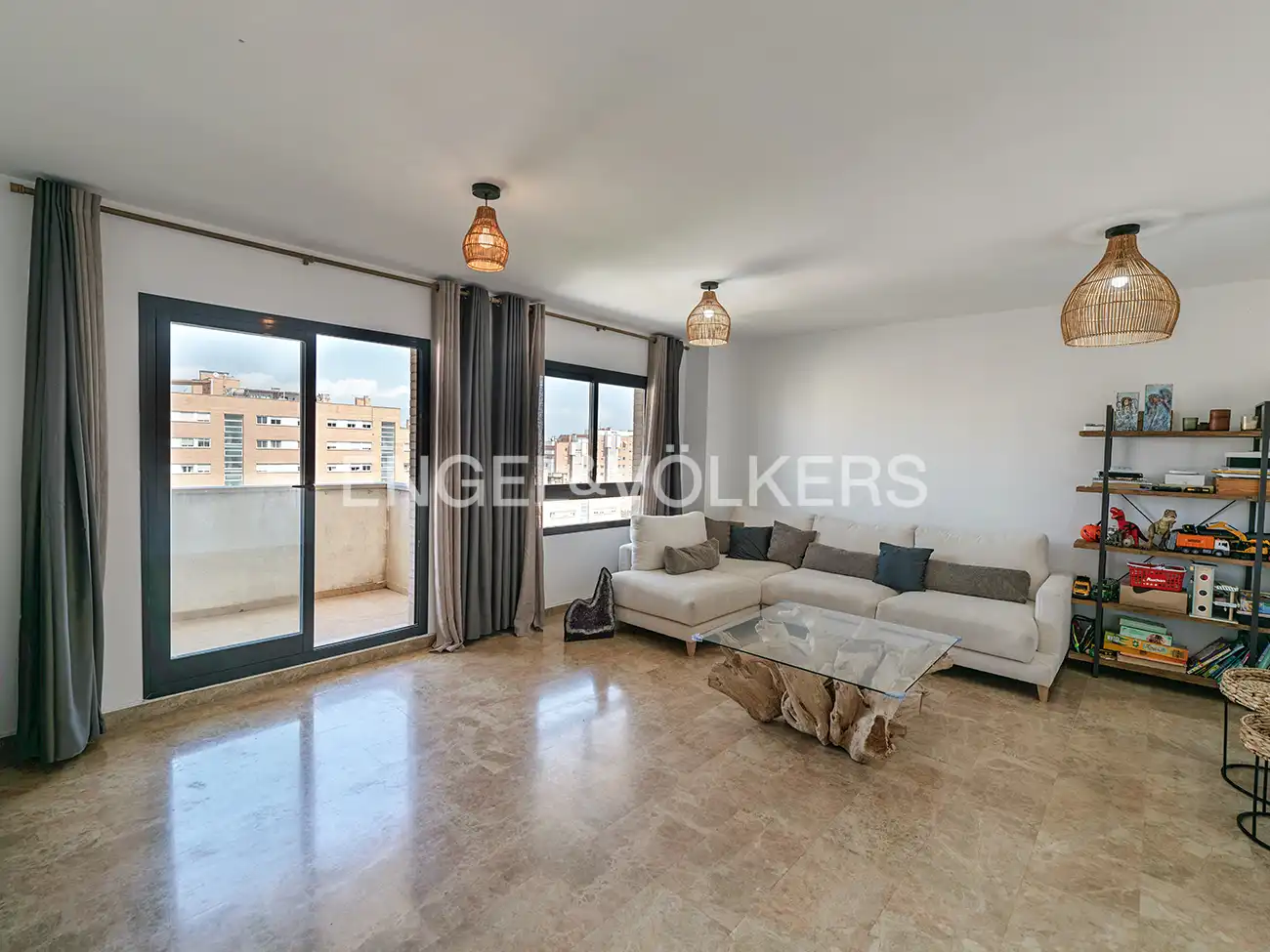 Sala d'estar de Àtic en venda en Alicante / Alacant amb Aire condicionat, Calefacció i Terrassa