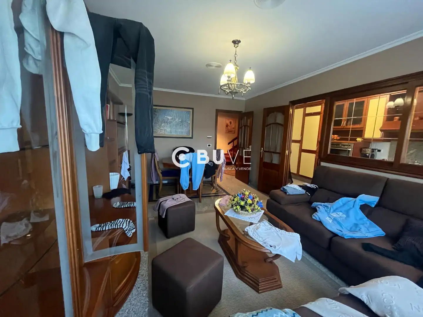 Sala de estar de Dúplex en venta en As Pontes de García Rodríguez  con Amueblado