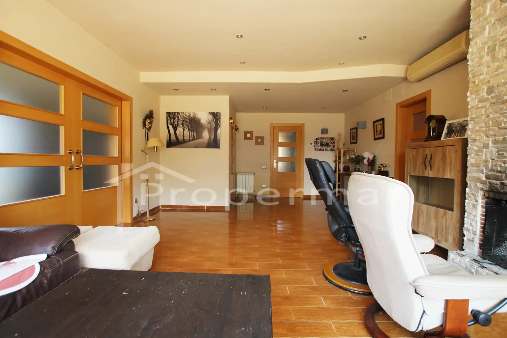 Sala de estar de Casa o chalet en venta en Sant Antoni de Vilamajor con Aire acondicionado, Calefacción y Jardín privado