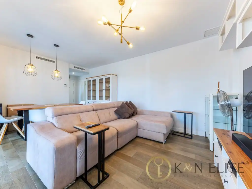 Sala de estar de Ático en venta en Alicante / Alacant con Aire acondicionado, Jardín privado y Terraza